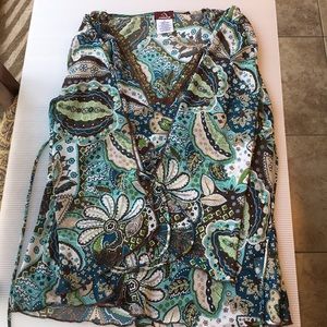 Jordache Blouse With Built in Tank Top